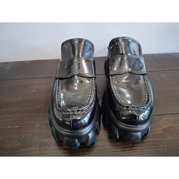 NWOB Lemonade But U Black Chunky Loafer Mules/Sz. 6.5M - Picture 5 of 9